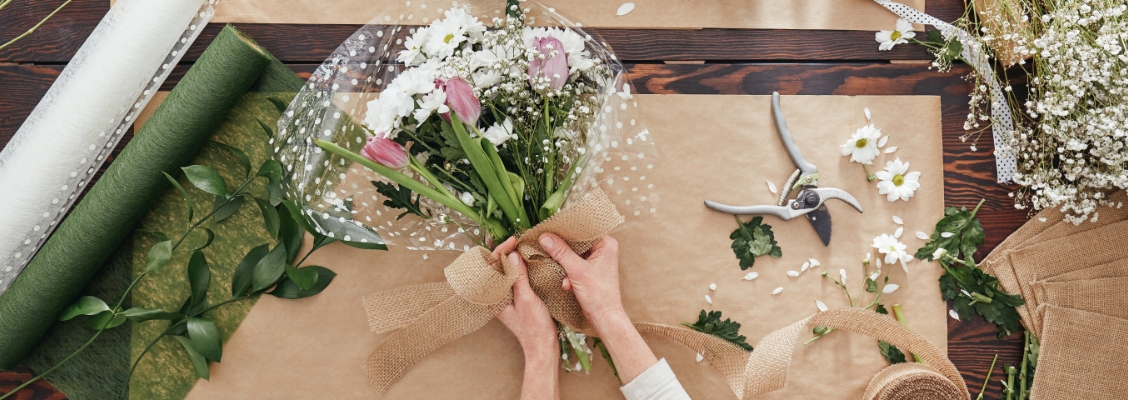 Création bouquet de fleurs